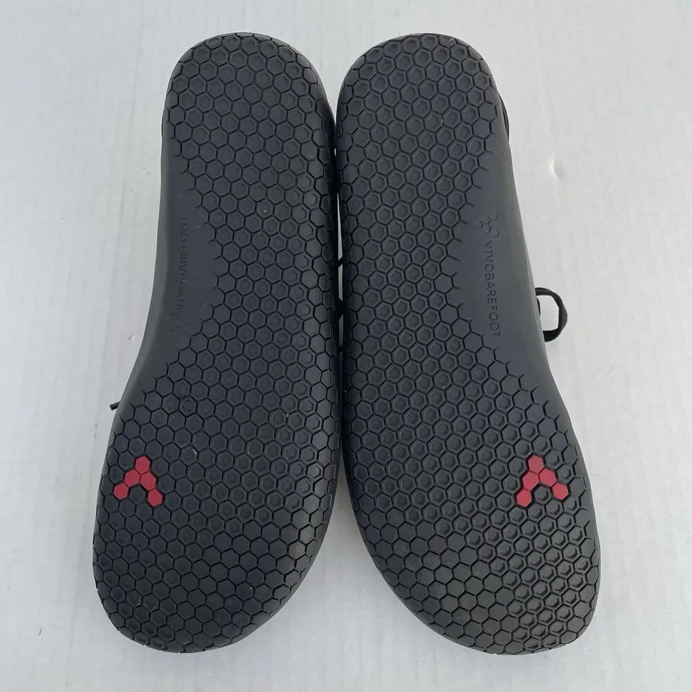 Vivobarefoot Womens Kasana Knit & Leather Black Minimalist Barefoot Shoes 8 EU39 - Picture 12 of 13
